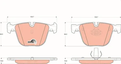 Zdjęcie produktu dla Klocki Hamulcowe Bmw Tył 1/3/5/6/7/X5/X6 3,0-6,0 03-19