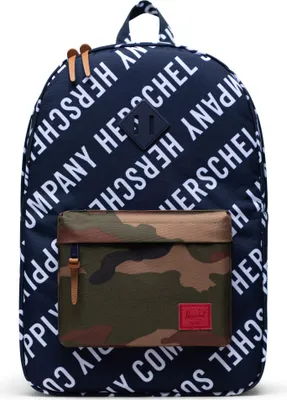 Produktbild von Herschel Heritage Rucksack Erwachsene dunkelblau / weiß OSFA