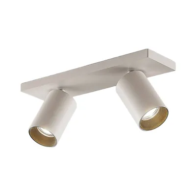 Produktbild von Arcchio Strahler Brinja, weiß, eckig, Ø 6 cm, 2-flg., GU10