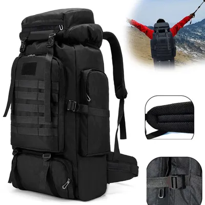 Produktbild von Wanderrucksack, Camping-Rucksack, Wasserabweisend, für Damen und Herren, Outdoor