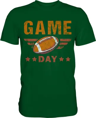 Produktbild von American Football Spieltag T-Shirt – Bottle Green / M