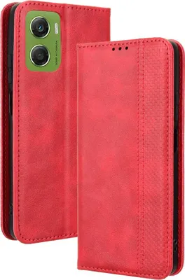 Produktbild von Motorola Moto G06 / G06 Power Hülle - Coverup Vintage Style Klapphülle - Rot