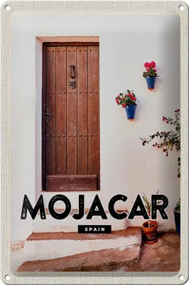Produktbild von Blechschild Reise 20x30cm Mojacar Spain Spanien Hozltür