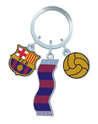 Produktbild von FC Barcelona Schlüsselanhänger Logo Fussball Multicolor