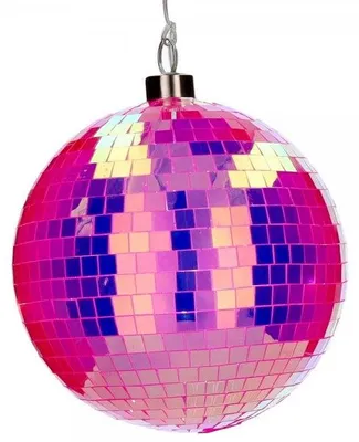 Obrázek produktu pro Disco, LED koule, 15 cm, neonově růžová