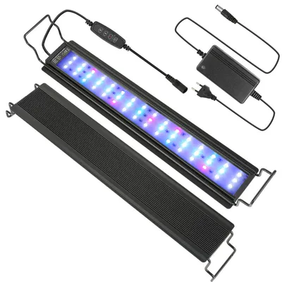 Produktbild von Jopassy 30-45 cm LED Aquarium Lampe Tank Leuchtet Unterwasser Beleuchtung Dimmbar 3 Lichtmodi mit Timer,10W