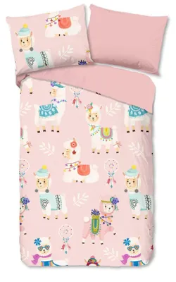 Produktbild von Good Morning Kinderbettwäsche "Ladida" - Rosa - (140x200 cm) - 100 % Baumwolle