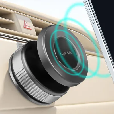 Obrázok produktu pre Magnetický držiak na smartfón LogiLink, čierny