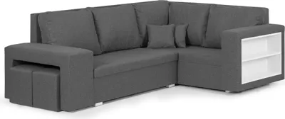 Produktbild von MILO3 Ecksofa mit Schlaffunktion - Hellgrau