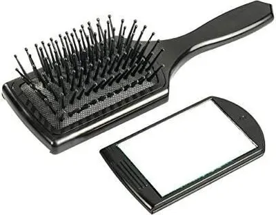 Produktbild von Comair Mini Paddlebrush mit herausziehb. Spiegel, 7-reihig, Nylonstifte