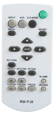 Image de RM PJ8 Télécommande de remplacement pour projecteur VPL DX126 CX275 CH370 EX226 EX430 PXZ10 DX102