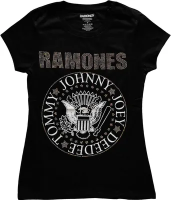Produktbild von Ramones - T-Shirt Verziert für Damen RO4694 (M) (Schwarz)