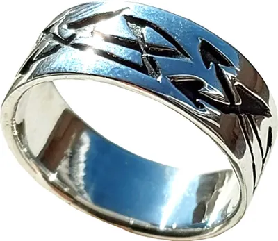 Produktbild von Silber-Ring Tribal aus 925 er Sterling Silber, Gr. 21(66)