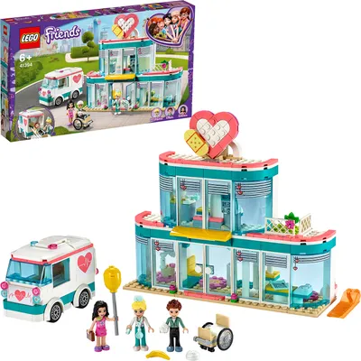Produktbild von LEGO 41394 Friends Krankenhaus von Heartlake City, Spielzeug ab 6 Jahren mit Mini Puppe Emma und Krankenwagen