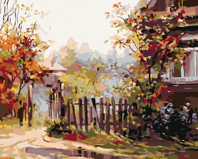 Produktbild von Zuty - Malen nach Zahlen - IM LAND VOR DEM HAUS, 40x50 cm, mit Keilrahmen (bereits gespannt)