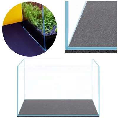 Immagine prodotto di Mata sottostante per acquario, tappetino protettivo in polietilene, 80 x 40 cm, 6 mm, universale
