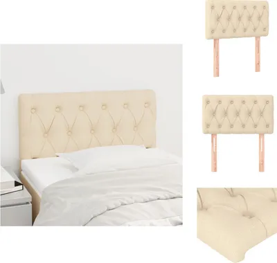 Produktbild von vidaXL Kopfteil Creme 80x7x78/88 cm Stoff -  Kopf- & Fußenden
