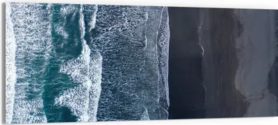 Produktbild von DEQORI Glasbild Echtglas 150x60 cm 'Meereskontraste' Wandbild Bild modern Deko
