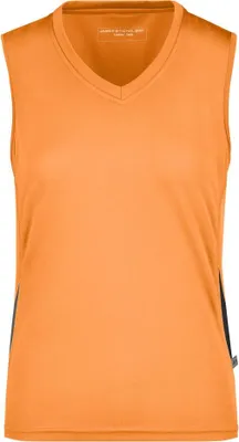 Produktbild von Ladies' Running Tank Funktionelles Lauftop orange/black, Gr. S
