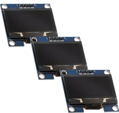 Zdjęcie produktu dla AZ-Delivery Wyświetlacz 1,3 cala OLED I2C 128 x 64 pikseli kompatybilny z Arduino i Raspberry Pi, 3x OLED