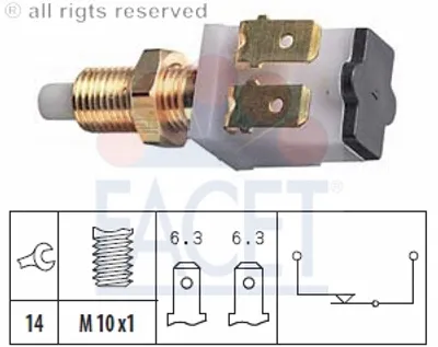 Produktbild von Facet Bremslichtschalter  7.1007