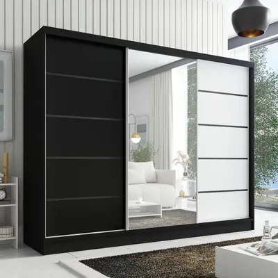 Produktbild von Schwebetürenschrank AURELIA 2 Schwebetürenschrank AURELIA 2 200 cm mit Spiegel, 3 Türen, 3 Schubladen
