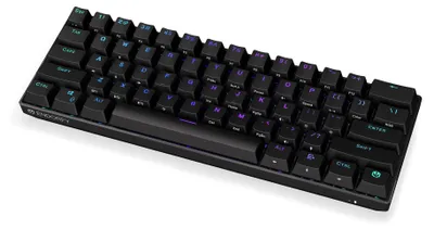 Produktbild von ENDORFY Thock Compact, Verkabelt & Kabellos, USB + RF Wireless + Bluetooth, Mechanischer Switch, QWERTY, RGB-LED, Schwarz
