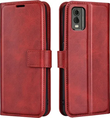 Produktbild von Nokia C32 Hülle - Coverup Deluxe Klapphülle - Rot