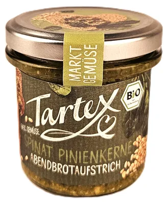 Produktbild von Tartex Brotaufstrich Spinat Pinienkerne 135g -