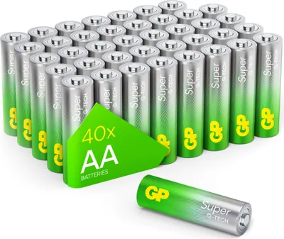 Obrázek produktu pro 1x40 baterií GP Super Alkaline AA Mignon PET Box GPSUP15A900C40
