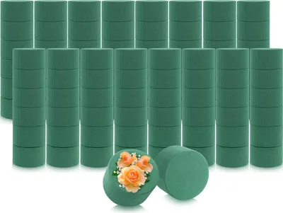 Produktbild von com-four® 96x Steckmasse für Blumengestecke in Zylinderform für Frischblumen