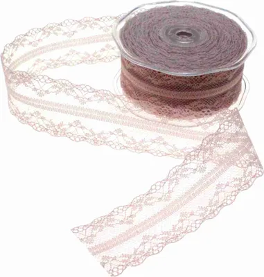 Produktbild von Spitze Altrosa 40mm 20m - Dekoband für Hochzeit & Basteln