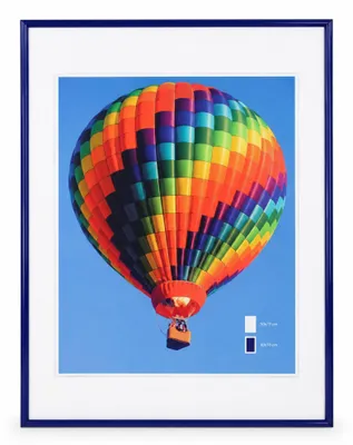 Produktbild von Ideal Life Kunststoff Bilderrahmen Wanddeko Collage Poster Bilder Foto Rahmen - Farbe: Blau | Format: 50x70