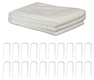 Obrázok produktu pre Omgoods – Zimná fleecová ochrana pre rastliny s kotvami, 1,5 x 20 m