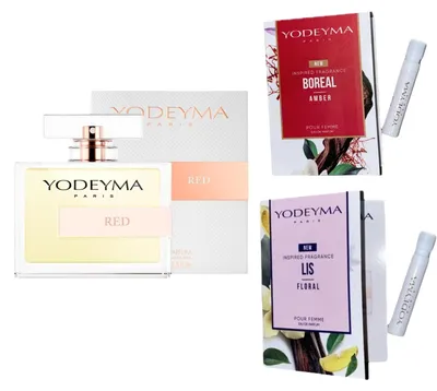 Productafbeelding van Yodeyma Red eau de parfum voor dames 100 ml + 2 proefmonsters, AI-gegenereerde afbeelding