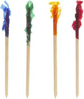 Produktbild von Deko-Picker 6,8 cm farbig sortiert "Frills"
