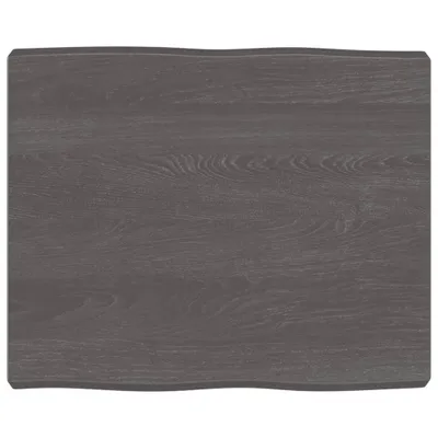 Produktbild von Tischplatte 60x50x(2-6) cm Massivholz Behandelt Baumkante
