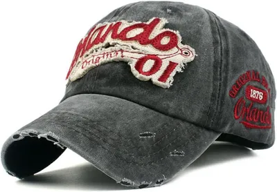 Produktbild von Sporty Baseballcap Orlando im Vintage Style – Verstellbare Herren Kappe im Used Look, Baumwolle