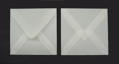 Produktbild von Briefumschläge Offset transparent 74x74mm 100g/qm NK VE=100 Stück weiß