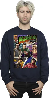 Produktbild von The Big Bang Theory - "Bazinga" Sweatshirt für Herren BI11038 (L) (Marineblau)