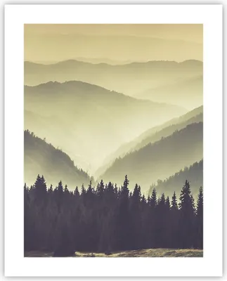 Produktbild von Poster - Poster ohne Rahmen - Berge Wald Natur - 40x50 cm - Wand Bild - Wanddeko - Wandbilder - Kunstposter - Wandposter - Bilder - Kunstdruck - Wanddekoration - Wandbild - P2XPA40x50-3820