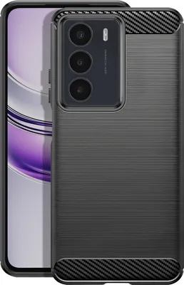 Immagine prodotto di Avizar, Realme 14x C75 custodia in silicone design carbonio, nero