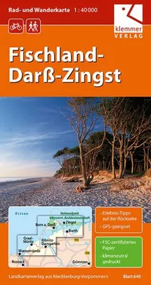 Immagine prodotto di Carta ciclistica ed escursionistica Fischland-Darß-Zingst 1 : 40 000