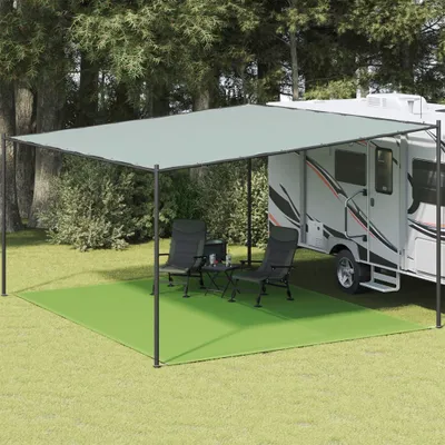 Produktbild von Design Zeltteppich Hellgrün 400x500 cm HDPE,Campingzelte 2025 Neu93206