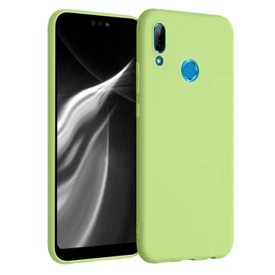 Produktbild von kwmobile Hülle kompatibel mit Huawei P20 Lite Hülle - weiches TPU Silikon Case - Cover geeignet für kabelloses Laden - Grüne Tomate