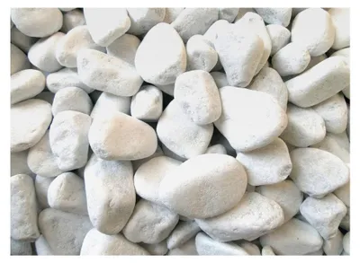 Produktbild von 20kg Dekosteine weiß 25-40mm wählbar auch 1kg - 5kg - 10kg