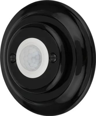 Produktbild von Unterputz Porzellan Retro LED Bewegungsmelder I PR1 schwarz