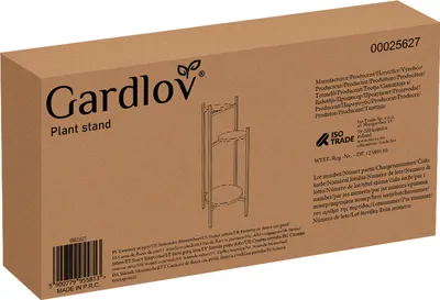 Obrázek produktu pro Ruhhy stojan na květiny 3stupňový kovový půdní do 15 kg na polici - robustní moderní květinový stolek vysoký 81 cm do obývacího pokoje, na balkon, do zahrady nebo do předsíně - stojan na květiny v industriálním stylu 25627