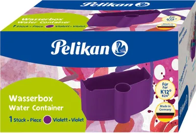 Produktbild von Wasserbecher mit Pinselhalter - violett. Packung mit 5 Stück