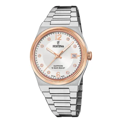 Produktbild von Festina Uhr Swiss Damen silber Armband Edelstahl UF20037/1